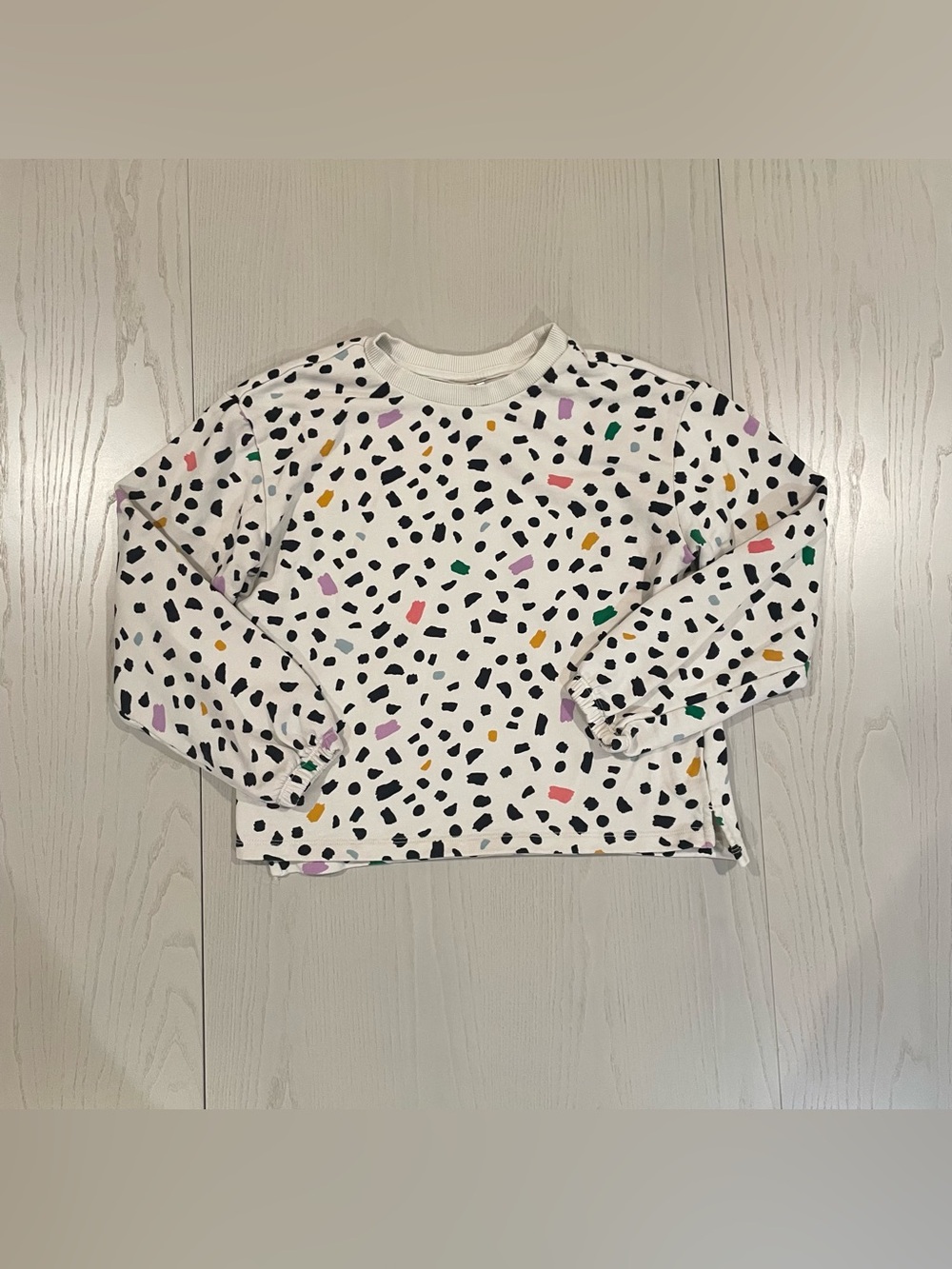 Hanna Andersson French Terry Sweatshirt Polka Dot Spots - Size 12 150
